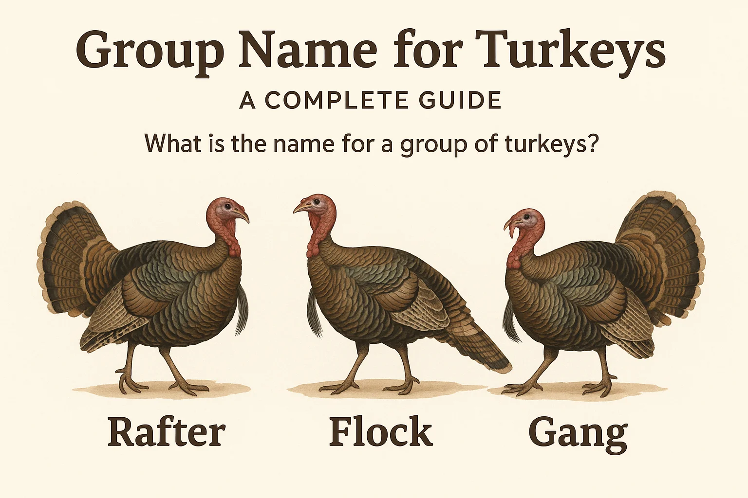 group name for turkeys
