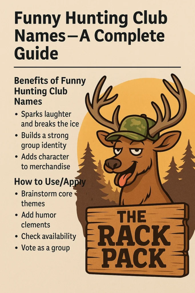 funny hunting club names