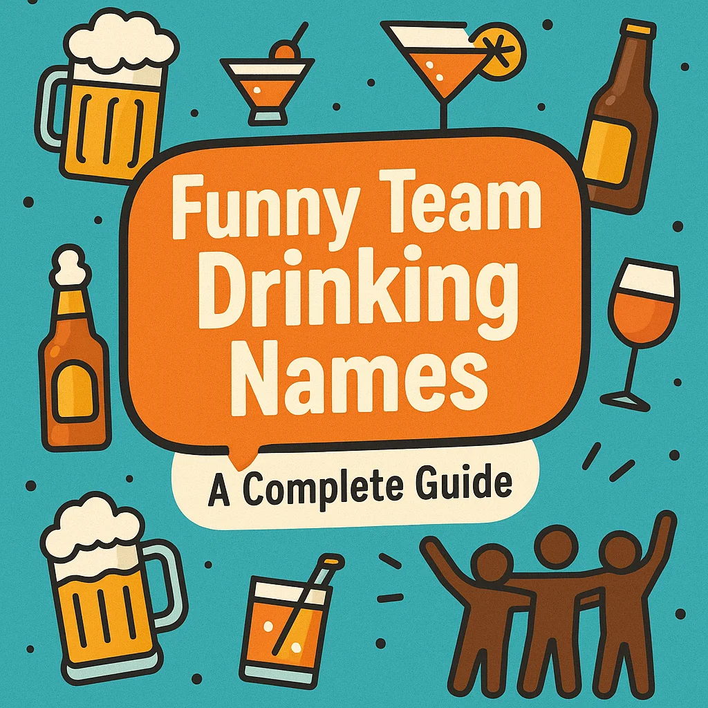 funny team drinking names
